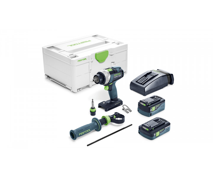 Фото Аккумуляторная дрель-шуруповёрт Festool QUADRIVE TDC 18/4 5,2/4,0 I-Plus в интернет-магазине ToolHaus.ru